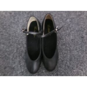 Dance Tap Shoes Theatricals Women's 6M 1.5" Heel Leather Buckle Black
